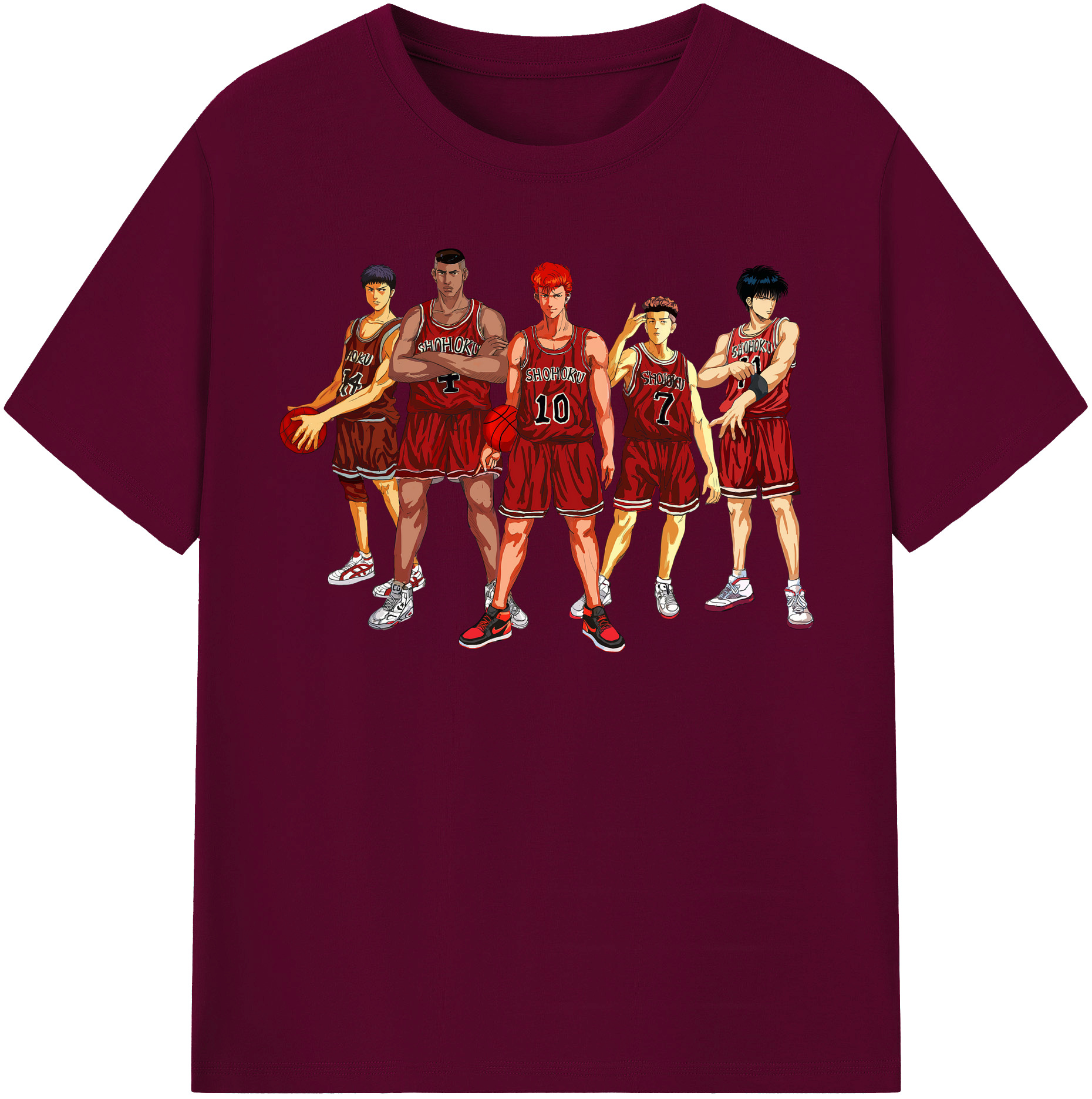 （画像用） SLAM DUNK／スラムダンク レディースカジュアルプリントTシャツ（綿100％）
